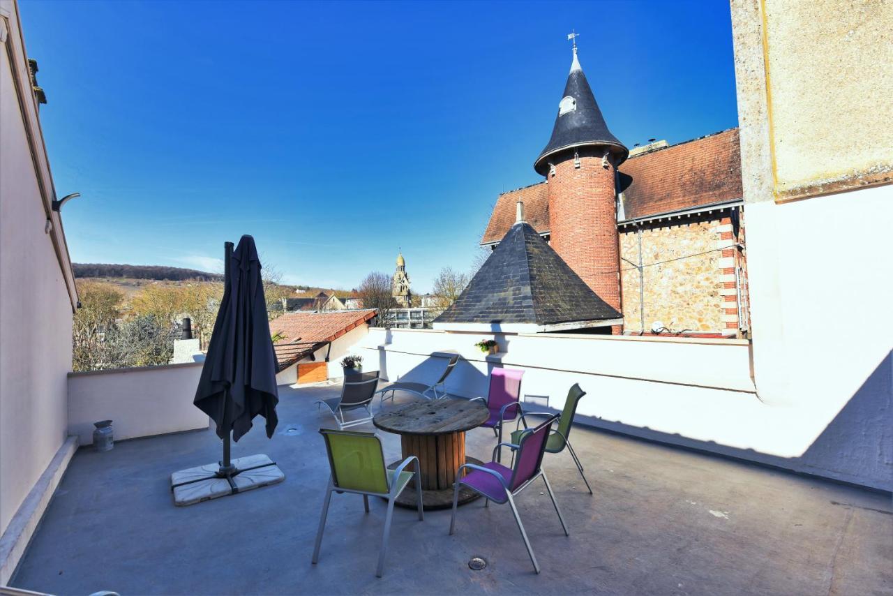 BNB EPERNAY Terrasse 86 - Terrasse privée Vue sur le Vignoble Extérieur photo